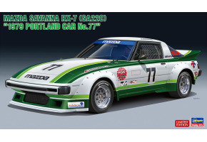 Збірна модель 1/24 Автомобіль Mazda Savannah RX-7 (SA22C) 1979 Portland Car No.77 Hasegawa 20661