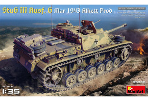 Scale model 1/35 SPG Stug III Ausf. G March 1943 Alkett Prod MiniArt 35336
