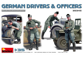 Scale model 1/35 Figures German drivers and officers MiniArt 35345