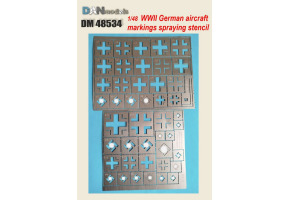 Трафарет 1/35 для розпізнавальних знаків авіації Німеччини часів Другої світової Dan Models 48534