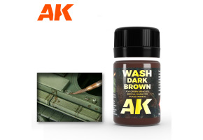 Dark brown wash for green vehicles 35 ml / Смывка тёмно-коричневая для зелёной техники 35 мл