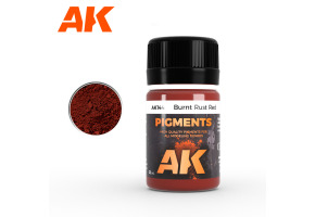 Burnt rust red pigment 35 ml / Сухой пигмент "Ржавчина на сгоревшей технике" 35 мл