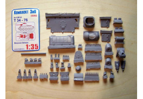 Т-34-76 Внешние детали для модели ICM литая башня"гайка" с ком.башенкой