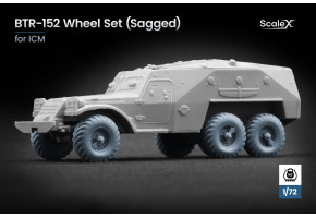 Набір коліс (з деформацією) для БТР-152 від ICM ScaleX WM 72010S