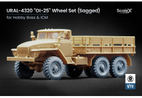 Набір коліс (з деформацією) для УРАЛ-4320 "ОI-25" від Hobby Boss та ICM ScaleX WM 72016S