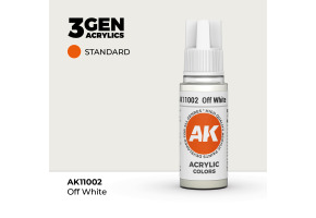 Акрилова фарба OFFWHITE – STANDARD / БІЛИЙ З ВІДТІНКОМ AK-interactive AK11002