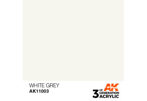 Акрилова фарба WHITE GREY - STANDARD / БІЛО-СІРИЙ AK-interactive AK11003