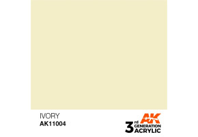 Acrylic paint IVORY – STANDARD / IVORY AK-interactive AK11004