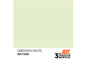 Acrylic paint GREENISH WHITE – STANDARD / GREEN-WHITE AK-interactive AK11005