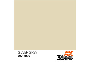 Акрилова фарба SILVER GREY – STANDARD / СРІБНИЙ СІРИЙ AK-interactive AK11006