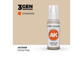Акрилова фарба GRIMY GREY – STANDARD / БРУДНИЙ СІРИЙ AK-interactive AK11008