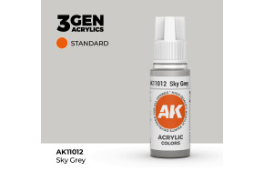 Акрилова фарба SKY GREY – STANDARD / НЕБЕСНИЙ СІРИЙ AK-interactive AK11012