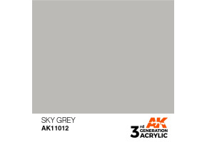 Акриловая краска SKY GREY – STANDARD / НЕБЕСНЫЙ СЕРЫЙ АК-интерактив AK11012