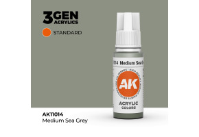 Акрилова фарба MEDIUM SEA GREY – STANDARD / ПОМІРНИЙ МОРСЬКИЙ СІРИЙ AK-interactive AK11014