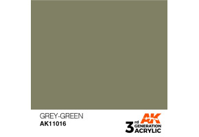 Акрилова фарба GREY GREEN – STANDARD / СІРО-ЗЕЛЕНИЙ КІСТКА AK-interactive AK11016