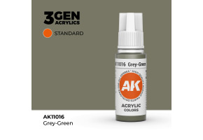 Акрилова фарба GREY GREEN – STANDARD / СІРО-ЗЕЛЕНИЙ КІСТКА AK-interactive AK11016