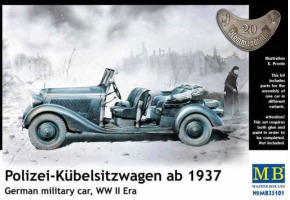 "Polizei-Kuebelsitzwagen ab 1937, German military car, WW II era"                           