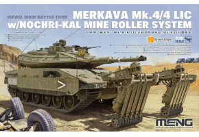 Збірна модель 1/35 Танк Меркава Mk.4/4 LIC із системою мінних катків Nochri-Kal Meng TS-049