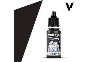 Акрилова фарба Глянсовий чорний (Glossy Black) Vallejo Model Color VAL 70861