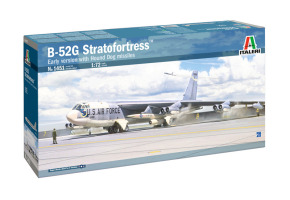 Збірна модель 1/72 Літак B-52G Stratofortress рання версія з ракетами Hound Dog Italeri 1451