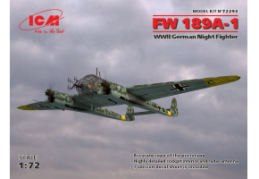 Збірна модель 1/72 Літак Focke-Wulf Fw 189A-1 ICM 72293