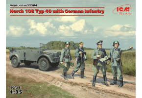 Horch 108 Typ 40 з німецькою піхотою