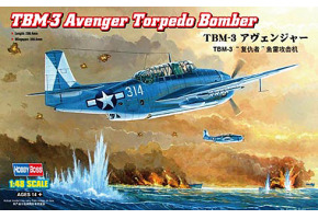 Сборная модель американского бомбардировщика  TBM-3 Avenger Torpedo Bombe