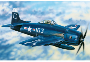Збірна модель 1/48 Американський палубний винищувач F8F-2 Bearcat HobbyBoss 80358