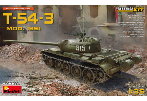 Збірна модель 1/35 Танк T-54-3 зразка 1951р. з інтер'єром Miniart 37007