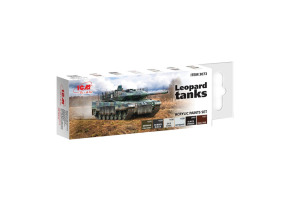 Набір акрилових фарб для танків “Leopard” ЗСУ ICM 3073