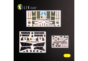 Mirage 2000D/N 3D декаль інтер'єр для комплекту Kitty Hawk/Zimi models 1/32 KELIK K32025