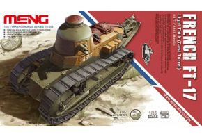 Scale model  1/35  French light tank with cast turret FT-17  Меng TS-008