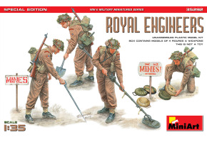 Збірна модель 1/35 Фігури королівські інженери MiniArt 35292