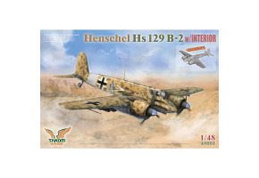 Сборная модель 1/48 Самолет Хеншель Hs 129 B-2 с интерьером Таком 48001