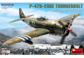 Сборная модель 1/48 Самолет P-47D-28RE Тандерболт Free French Air Force МиниАрт 48015