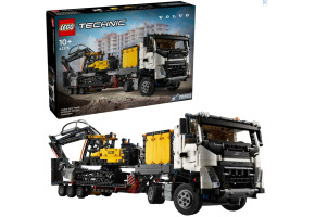 Конструктор LEGO Вантажівка Volvo FMX та Електричний екскаватор EC230 42175