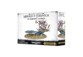 Ігровий набір Warhammer AGE OF SIGMAR - HERALD OF TZEENTCH ON BURNING CHARIOT