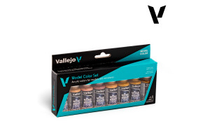 Набір акрилових фарб відтінки обличчя та шкіри (Face & Skin Tones) Vallejo VAL 70124