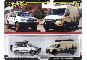 Колекційна модель Hot Wheels Toyota Land Cruiser Prado & Mercedes Sprinter Tourer HBL96