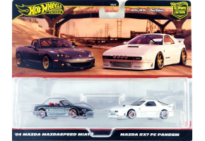 Колекційна модель Hot Wheels Mazda Mazdaspeed Miata & Mazda RX7 Pandem HBL96