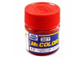 Red FS11136 gloss, Mr. Color solvent-based paint 10 ml / Червоний глянсовий