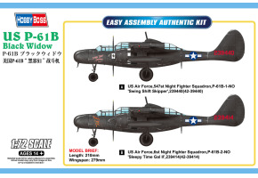 Збірна модель літака US P-61B Black Widow