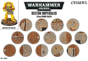 Набір підставок WARHAMMER - SECTOR IMPERIALIS - 32MM ROUND BASES