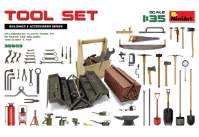 Scale model 1/35 Tool set MiniArt 35603