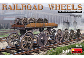 Сборная модель 1/35 Набор Железнодорожные колеса МиниАрт 35607