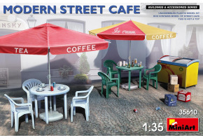 Scale model 1/35 Modern street cafe MiniArt 35610
