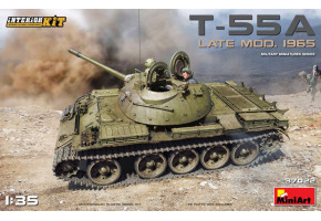 Сборная модель 1/35 Танк Т-55А поздней модификации 1965 года с интерьером МиниАрт 37022