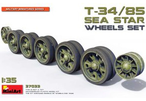 Сборная модель 1/35 Комплект колес T-34/85 SEA STAR МиниАрт 37033