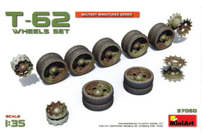 Сборная модель 1/35 Комплект колес для Т-62 МиниАрт 37060