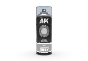 Fine Primer Grey - Spray 400ml (Includes 2 nozzles) / Грунт сірий в аерозолі 400мл